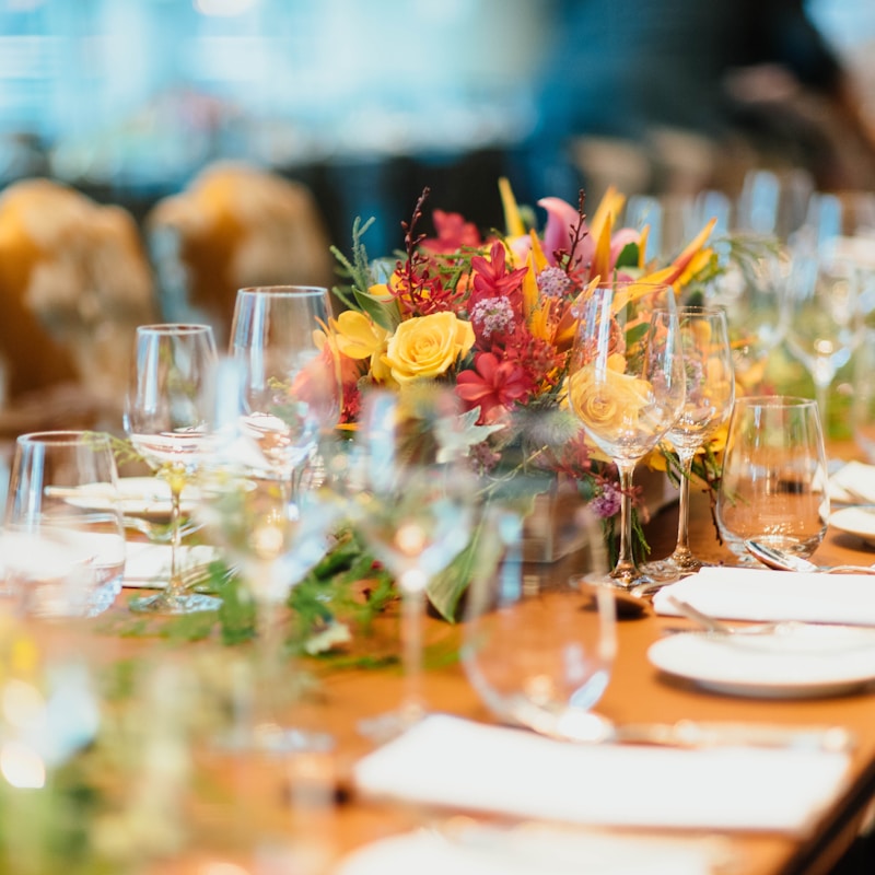 Elegant corporate event setup
